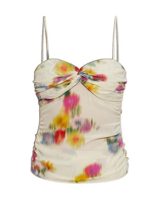 Isabel Marant White Patterned Suspenders
