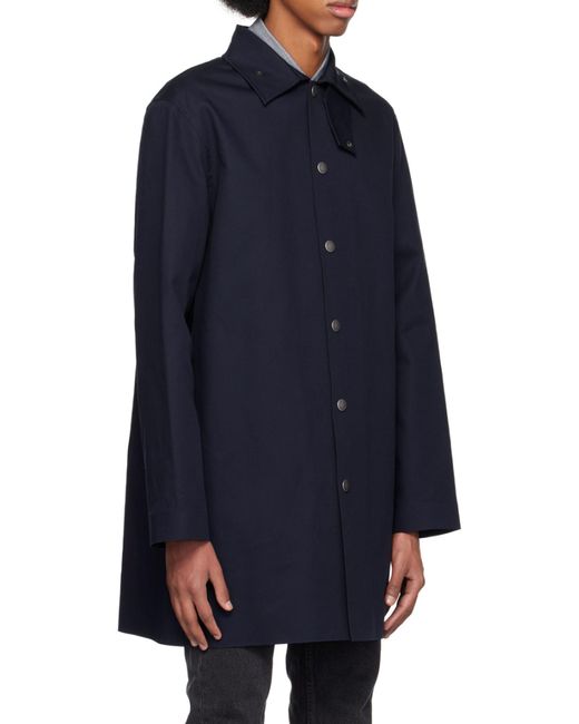 A.P.C. Blue Single-Breasted Coat for men