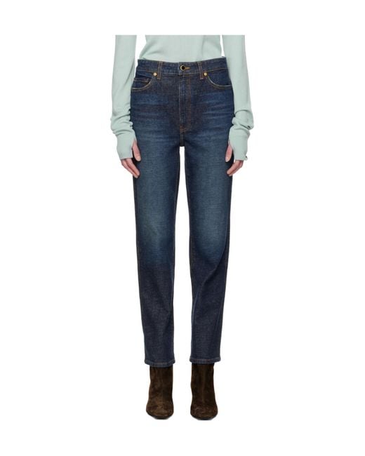 Khaite Blue Abigail Stretch Jeans