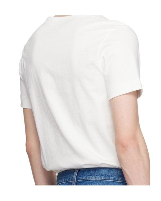 Merz B. Schwanen White Short-Sleeve Crew-Neck T-Shirt for men