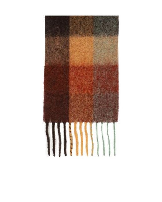 Acne White Vally Alpaca Blend Scarf