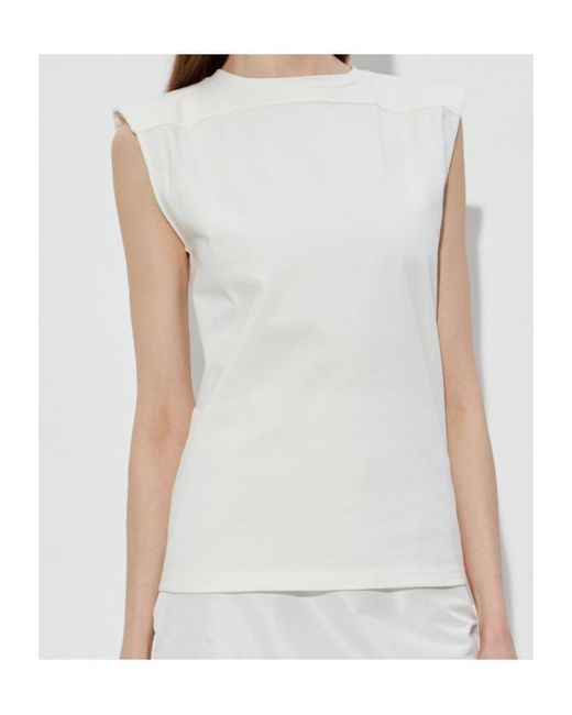 Jil Sander White Cutout Back Sleeveless Top