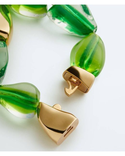 Bottega Veneta Green Prisma Bracelet