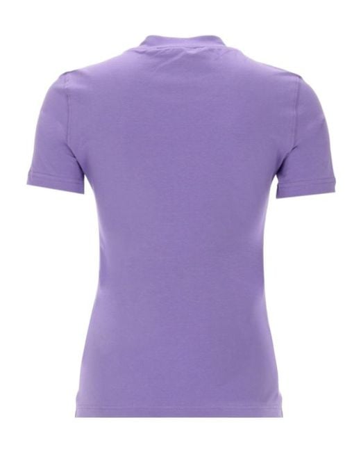 Versace Purple Jeans Couture T-Shirt Con Logo