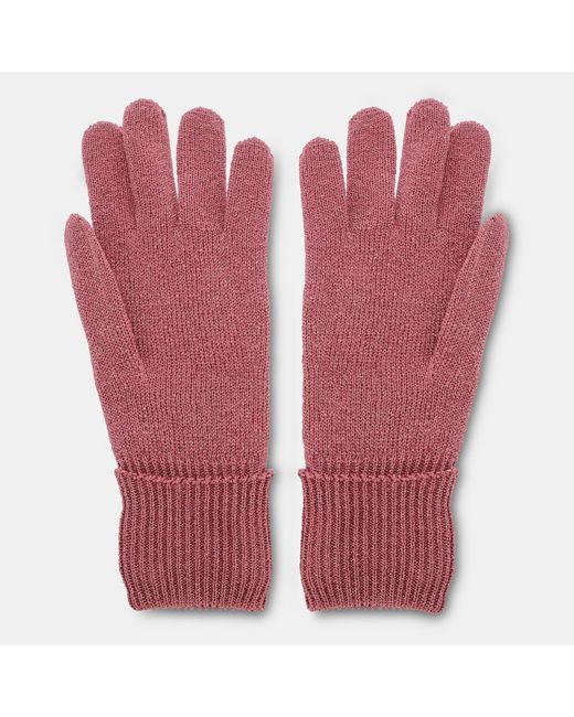 Gucci Red Soft Knit Gloves