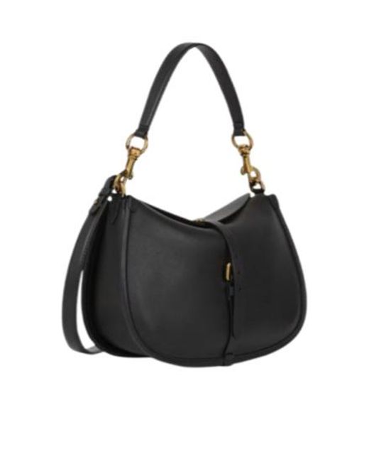 Etro Black Medium Pony Shoulder Bag