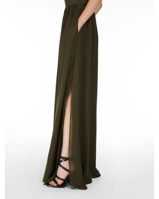 Max Mara Green Argenta Panelled Jumpsuit