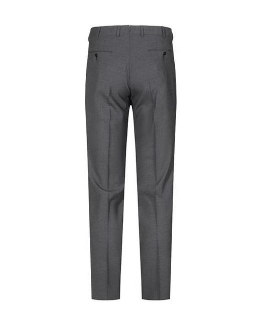 Zegna Gray High Performance Tailored Wool Trousers for men