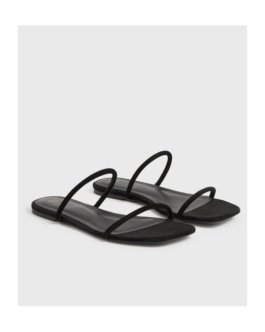 Totême  White Totême Square Toe Double Strap Sandals