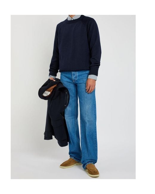 Tod's Blue Wool Sweater for men