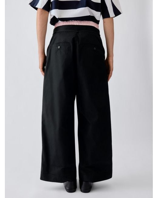 Jacquemus Black Wide-Leg Pants for men