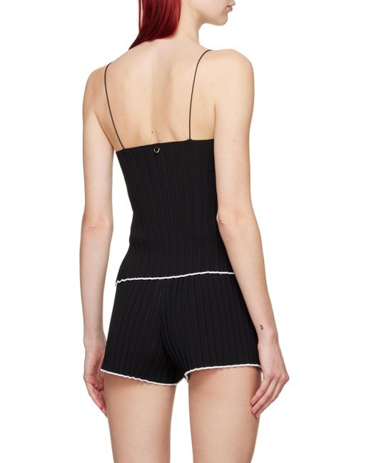 Jacquemus Black Asymmetric Strapped Top