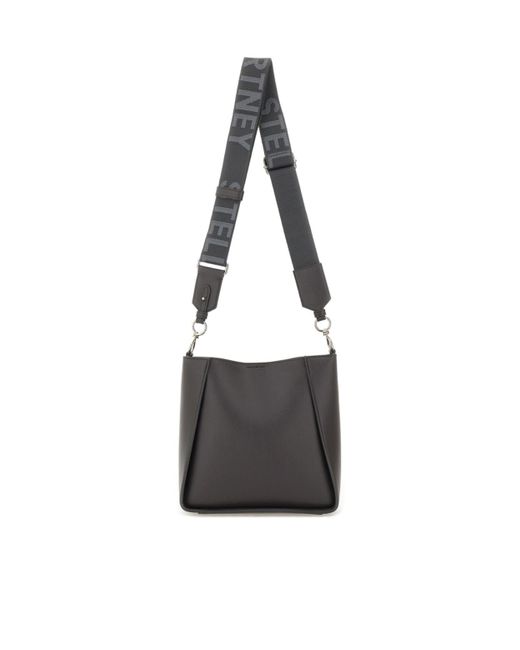 Stella McCartney White Logo Detailed Mini Crossbody Bag