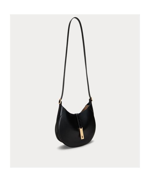 Polo Ralph Lauren Black Small Polo Id Strapped Shoulder Bag