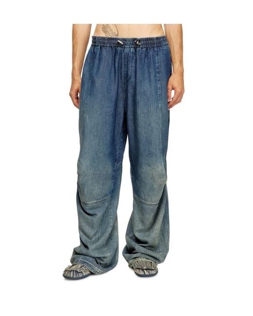 DIESEL Blue D-Pari-S Relaxed Jeans for men