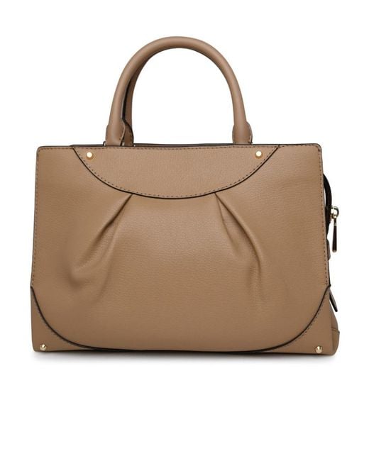 Michael Kors Brown Medium Enzo Leather Shoulder Bag