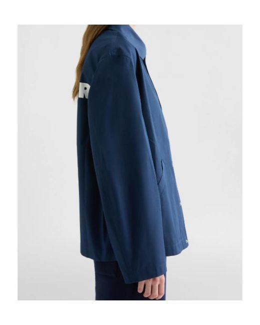Jil Sander Blue Button-Up Jacket