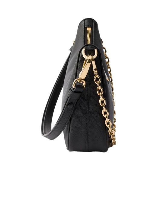 Prada Black Re-Edition Saffiano Leather Mini-Bag
