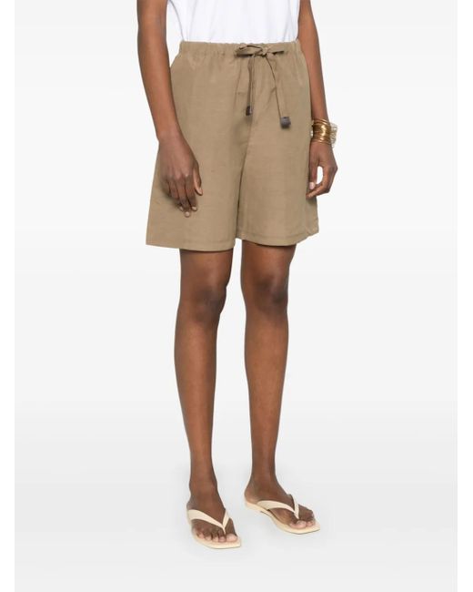 Max Mara Natural Elastic Waist Shorts