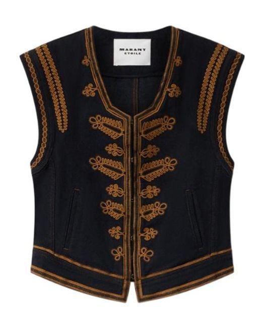 Isabel Marant Black Edmee Denim Jacket