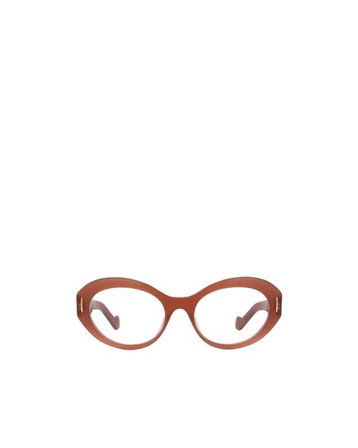 Loewe White Anagram Cat-Eye Frame Glasses for men