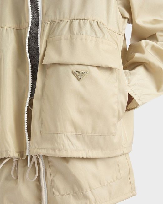 Prada Natural Re-Nylon Blouson Jacket