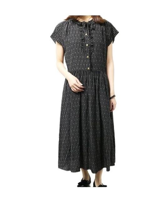 Céline Black Striped Dress
