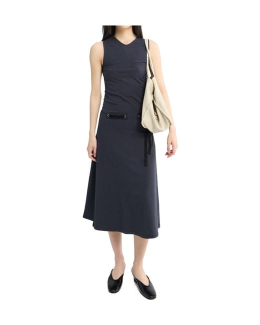 Paloma Wool Blue Suni Bow-Detail Sleeveless Midi Dress