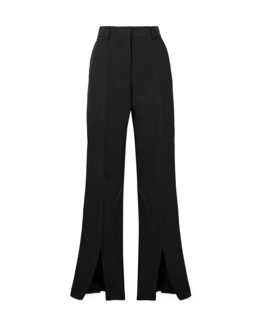 Jil Sander Black Woven Straight-Leg Pants
