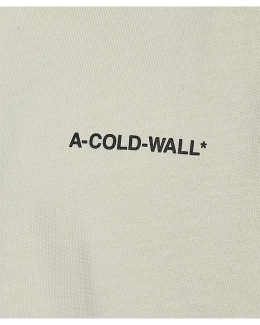 A_COLD_WALL* White T-Shirt With Round Neck And Short Sleeves for men