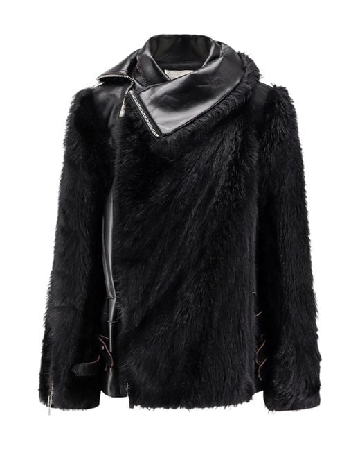 Sacai Black Long-Sleeved Paneled Jacket