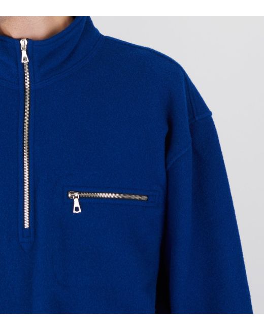 Rier Blue Long-Sleeved Pullover for men