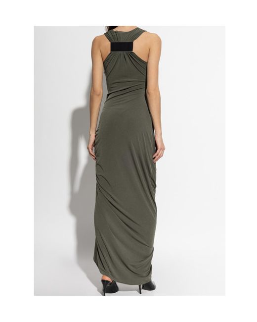Coperni Green Taped Suspended Maxi Dress