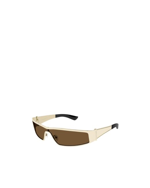 McQueen Multicolor Eyewear Wraparound Rectangular Sunglasses for men