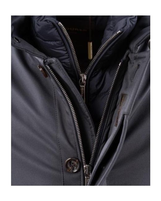 Moorer Blue Gorner-Kn Quilted Down Jacket for men