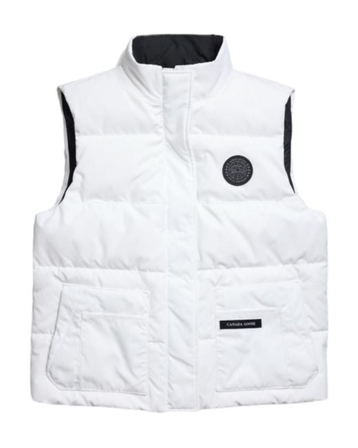 Canada Goose White Logo Patch Sleeveless Vest