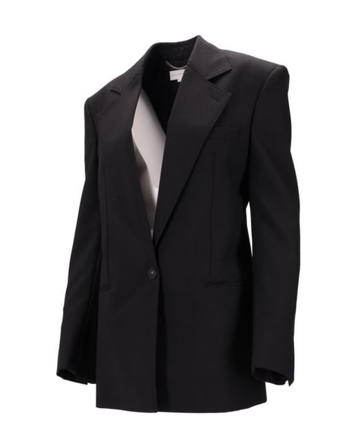 Stella McCartney Black Single-Breasted Blazer