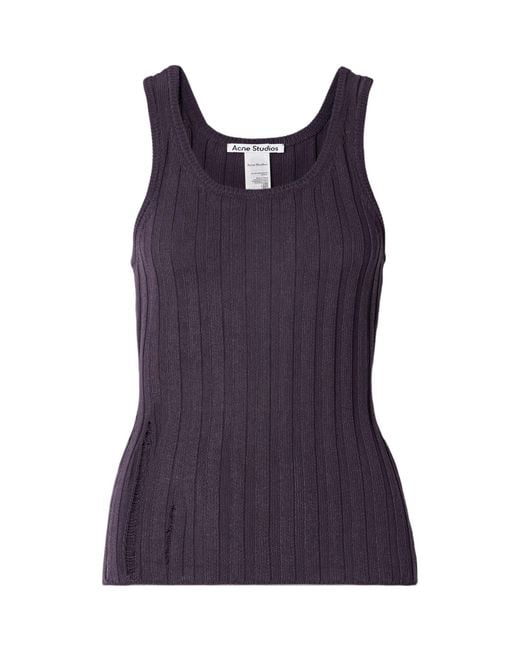 Acne Purple Tank Top