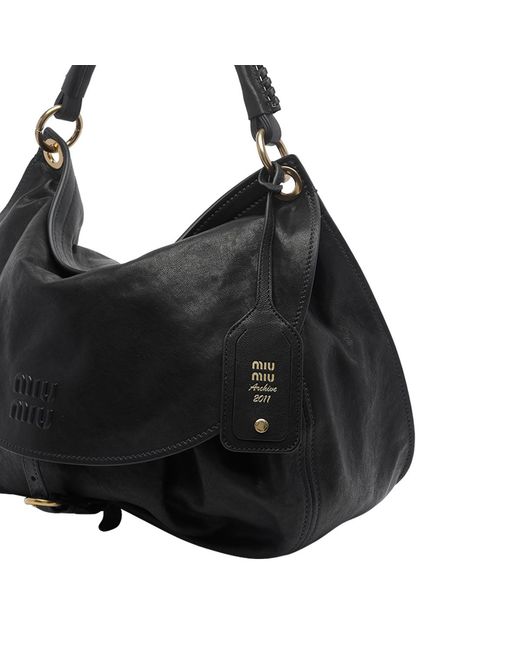 Miu Miu Black Flap Handbag