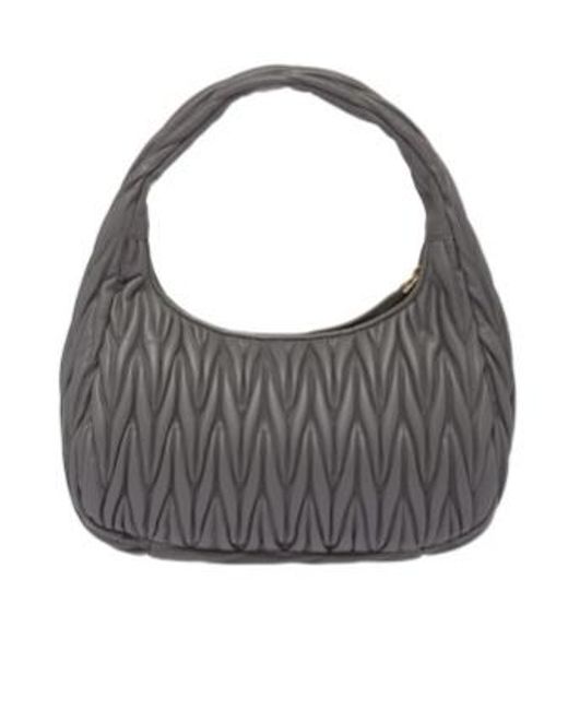 Miu Miu Gray Wander Quilted Shoulder Bag