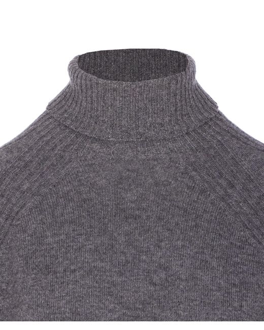 Twinset Gray Long-Sleeved Turtleneck Jumper
