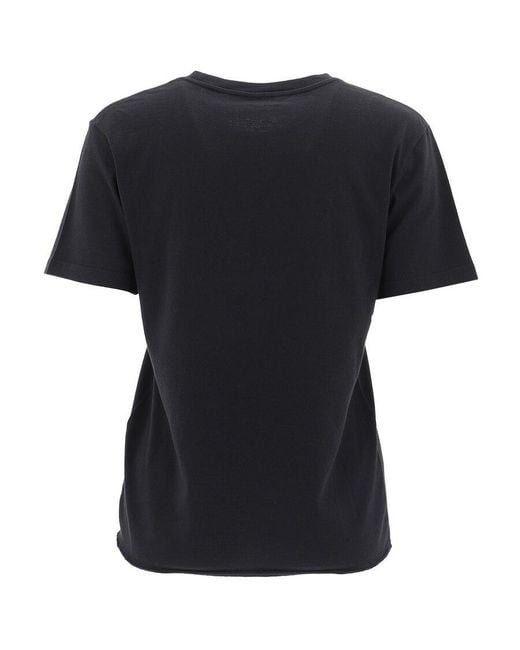 Saint Laurent Black Call Me After Midnight T-Shirt