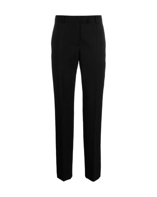 Moschino Black Virgin Wool Tailored Trousers