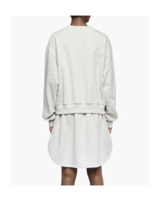 J.W. Anderson White Jw Anderson Layered Sweatshirt Dress