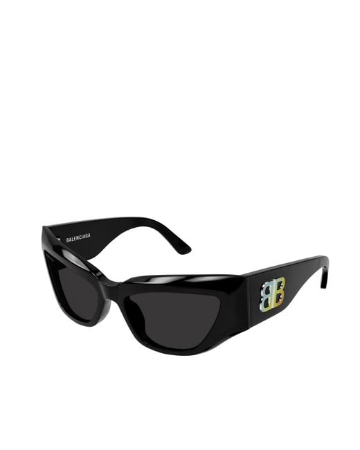 Balenciaga Black Eyewear Cat Eye Frame Sunglasses