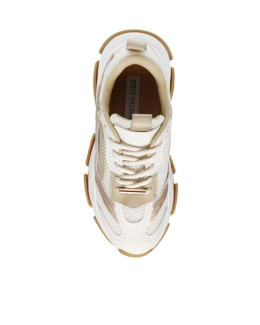 Steve Madden White Possession Sneakers