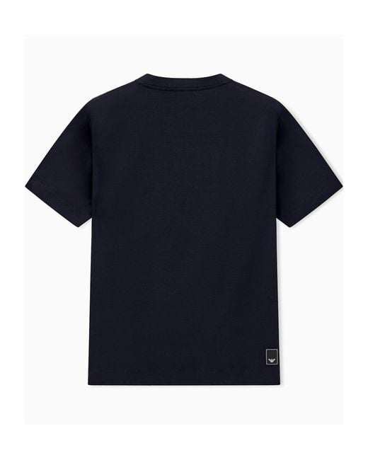 Emporio Armani Blue Short-Sleeve T-Shirt for men