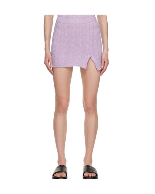 Filippa K Purple Braided Miniskirt