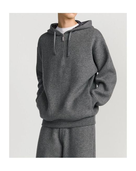 Dior Gray Icons Hooded Sweatshirt for men