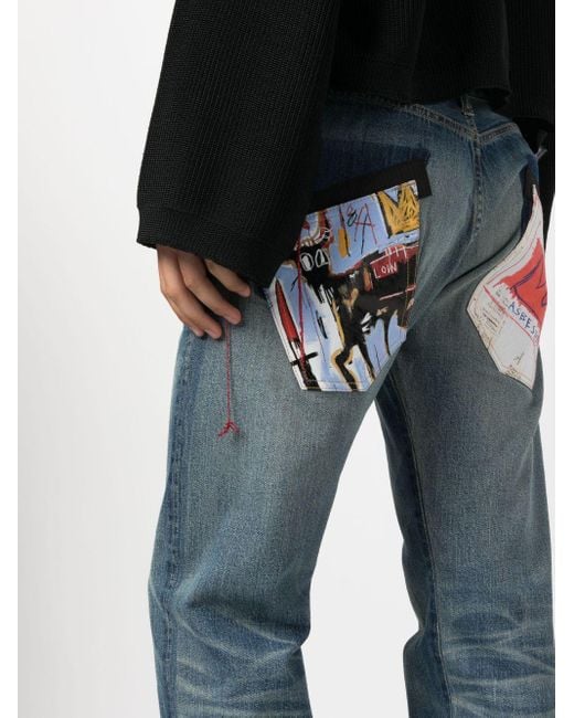 Junya Watanabe Blue Five-Pocket Denim Trousers for men